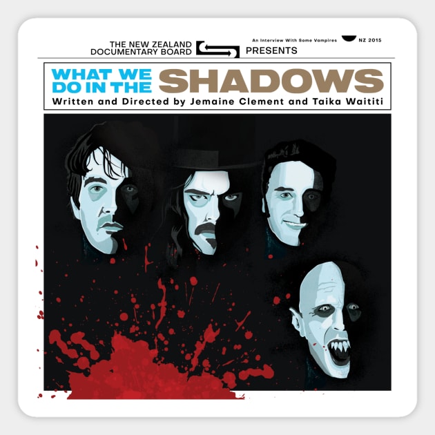 What We Do in the Shadows alternative movie poster Magnet by chrisayerscreative